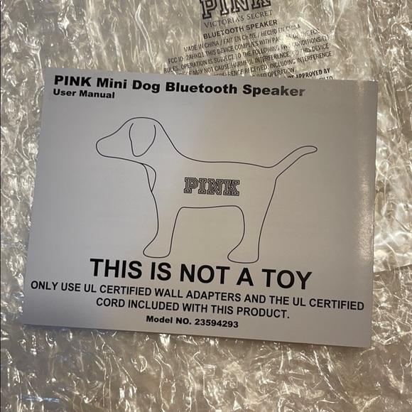 🎵🔉VS PINK💕🌟MINI DOG BLUETOOTH USB SPEAKER🎉 - Picture 6 of 8